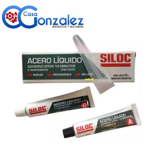 SILOC  ACERO LIQUIDO 10 MIN 57 GRS