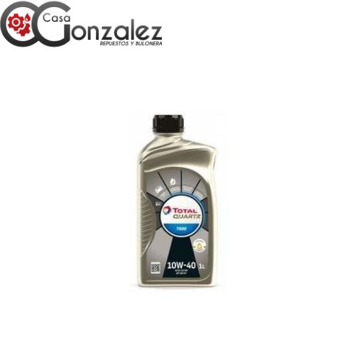 TOTAL QUARTZ 7000 10W40  -  semisintético multigrado para motores 1 lt.