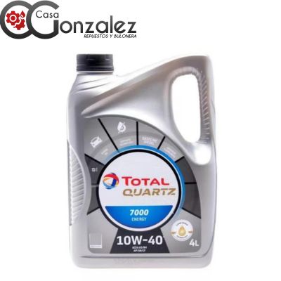 TOTAL QUARTZ 7000 10W40  -  semisintético multigrado para motores 4 lts.