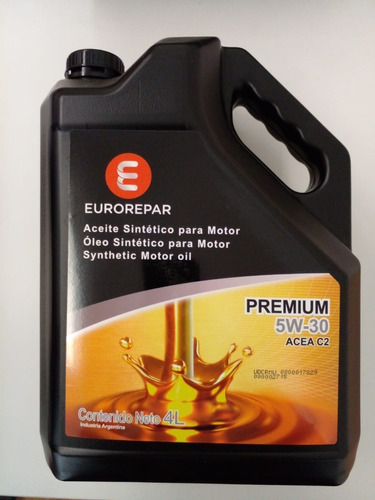 ACEITE DE MOTOR EUROREPAR SINT. 5W30 X 4LTS.