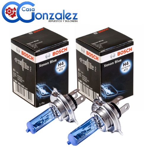 JUEGO DE 2 LAMPARAS H4 12 V 60/55W XENON BLUE BOSCH