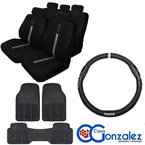 KIT INTERIOR FUNDA + CUBRE VOLANTE + ALFOMBRA