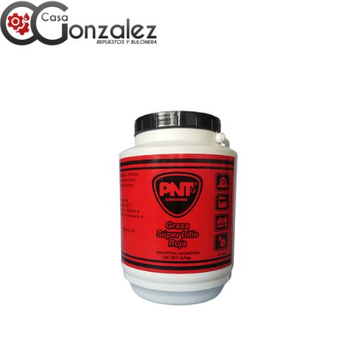 PNT Grasa Super Litio Roja x 4.5 Kgs