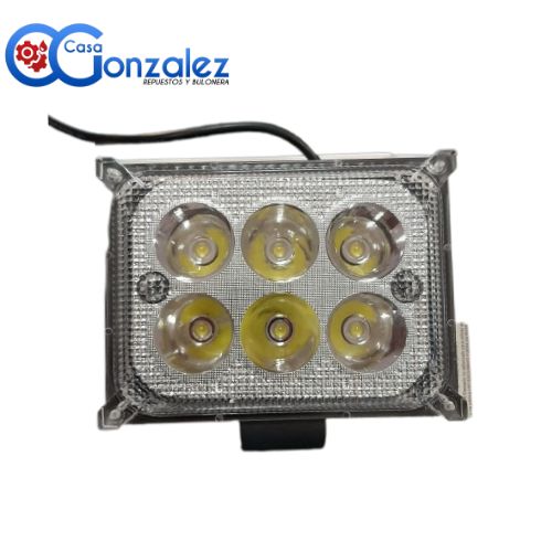 FARO LED CUADRADO 11cm 6 LEDS (LIL08)