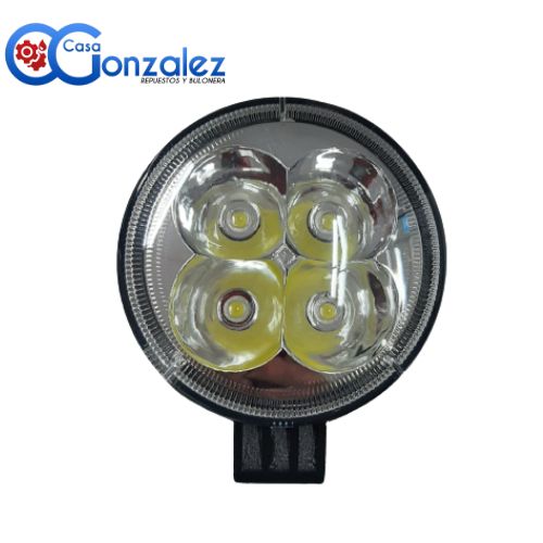 FARO LED REDONDO MOTO 4 LEDS 12W 8,2cm (IL11)