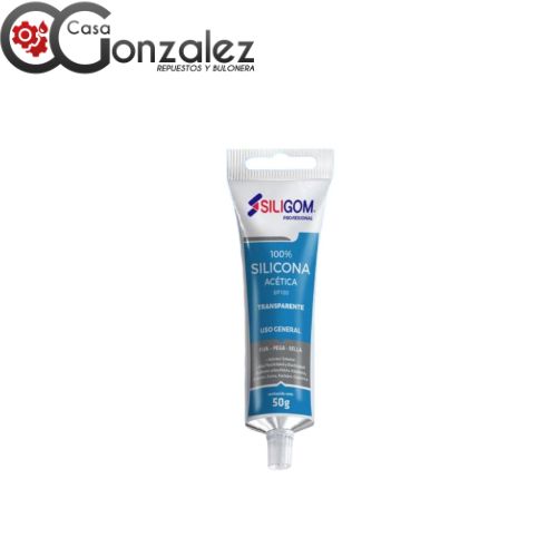 SILIGOM 100% SILICONA ACETICA TRANSPARENTE x50gr