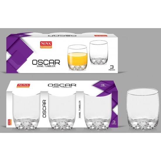 NOVA VASO PACK X3 OSCAR BAJO 300ml