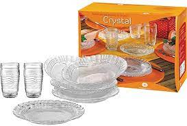 WHEATON JUEGO PLATOS CRYSTAL 16pz.