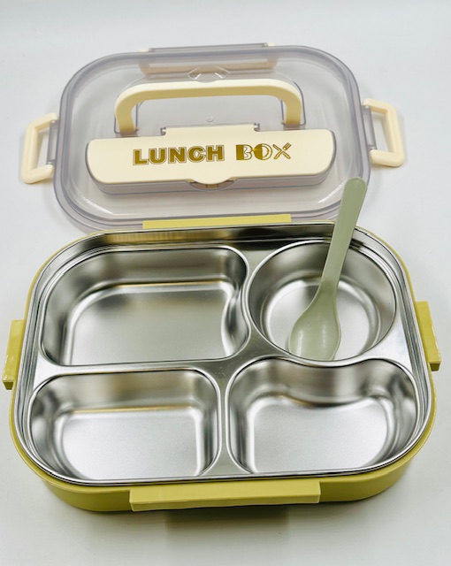 AE LUNCHERA 4 DIV. BANDEJA ACERO CON CUB