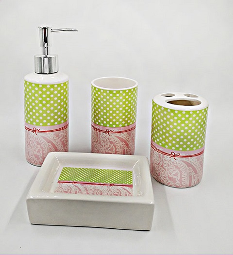 SET PARA BAÑO 4 PCS CERAMICA 35 08 18