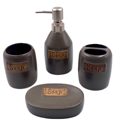 SET BAÑO 4PZAS CERAMICA SOAP 99 35 15