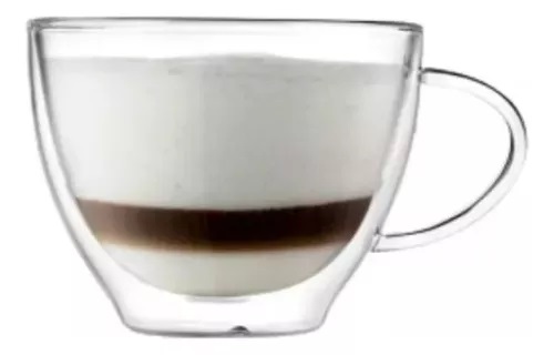 KREMER TAZA MOCCA BARISTA DOBLE VIDRIO X2