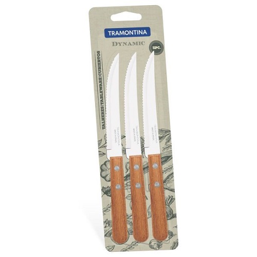 TRAMONTINA DYNAMIC Cuchillo Asado 5/ Bx3