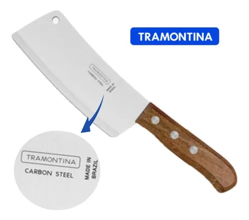 TRAMONTINA CARBON HACHUELA A.Carbono 6" M/M