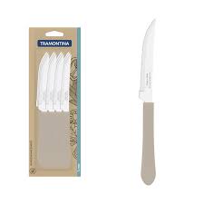 TRAMONTINA LEME Gris Cuchillo Mesa 4" 12 Pz.