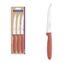 IPANEMA Salmón Cuchillo Asado 5" Blister 3 Pz.