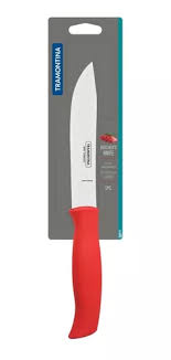 TRAMONTINA SOFT+ Cuchillo Cocina 6" Blister 1 Pz. Rojo