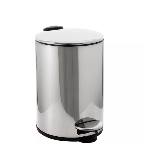 ÚTILE CESTO ACERO PEDAL 5LTS CIERRE SUAVE