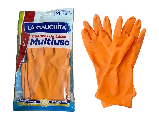 LA GAUCHITA GUANTE AFELPADO  MEDIO NARANJA