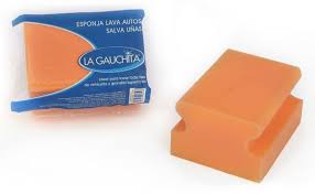 LA GAUCHITA ESPONJA LAVA AUTO SALVA UÑAS