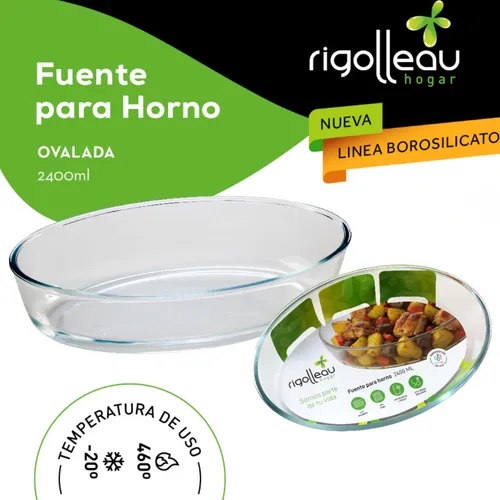RIGOLLEAU FUENTE PARA HORNO OVAL 2400ml