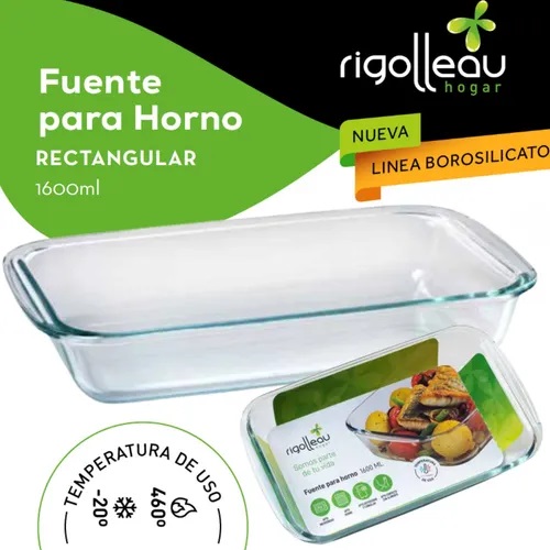 RIGOLLEAU FUENTE HORNO RECTANG. 1600ml