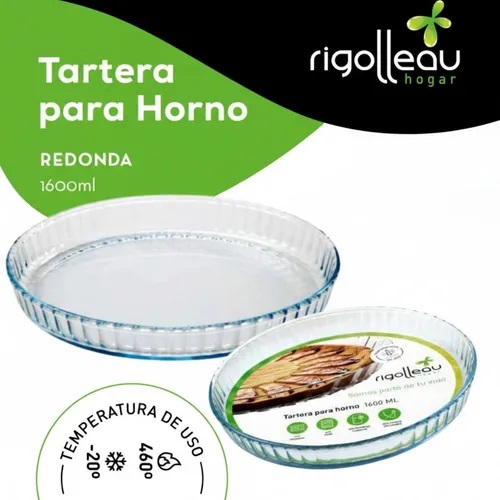 RIGOLLEAU TARTERA VIDRIO  PARA HORNO 1600ml