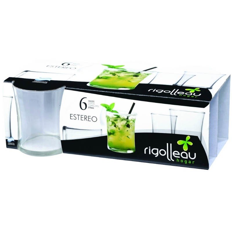 RIGOLLEAU VASO ESTEREO 275ML PACK X6