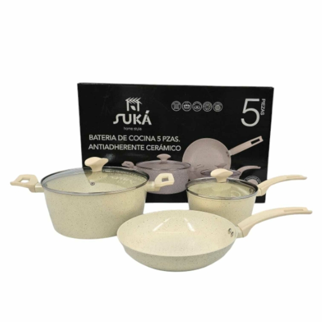 SUKÁ SET CACEROLAS X5 ANTIADH. CERAMICO