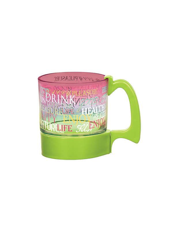 RENGA JARRO MUG LETRAS ASA PLASTICA 280ml.