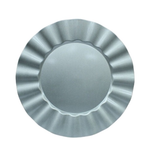 HB PLATO SITIO 33cm PLASTICO PLATEADO