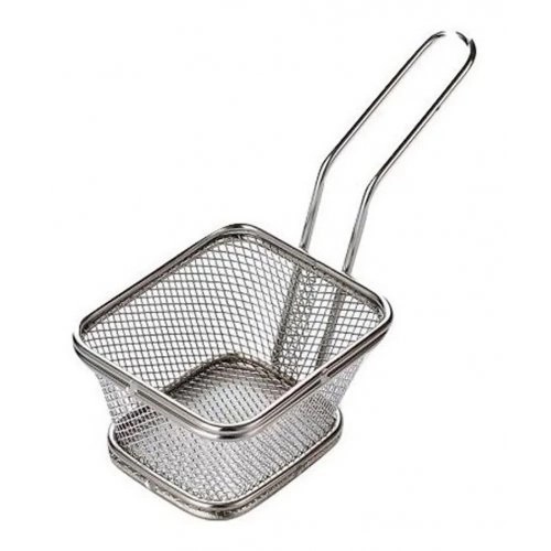 CANASTO FRITURA 1 PORCION 15*10cm CON MANGO