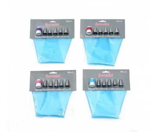 BNB MANGA DECORAR SILICONA 30cm CON 5 PICOS