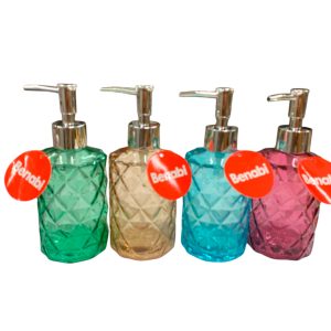 BNB DISPENSER JABON LIQUIDO VIDRIO COLOR