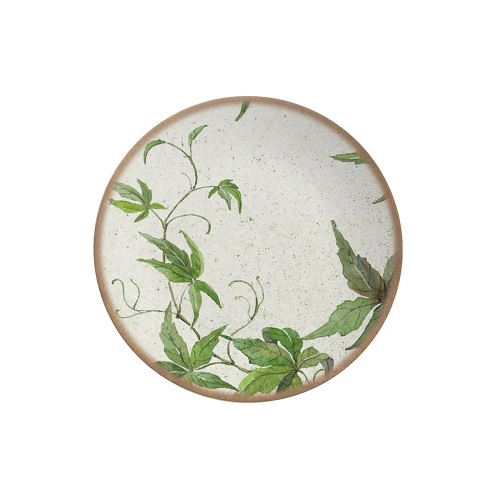 ALLEANZA PLATO POSTRE TROPICAL LEAYES21cm