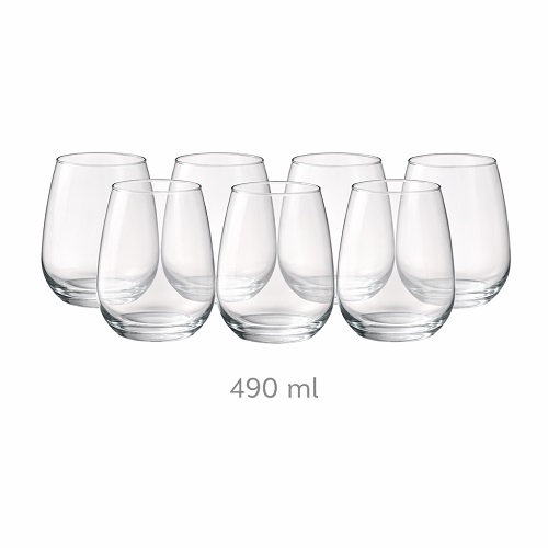 BNB VASO VIDRIO GLOBO 490ml PACK X6