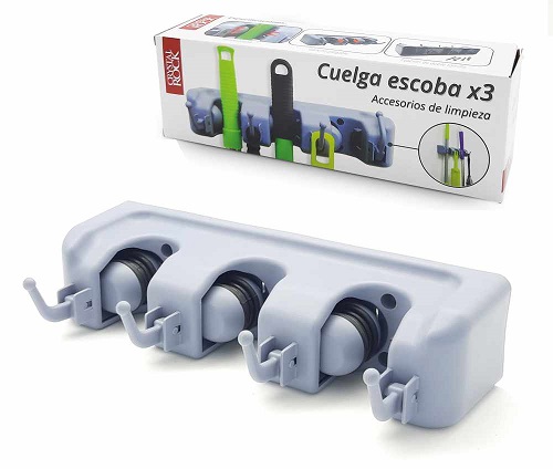 CR CUELGA ESCOBAS X3 CN GANCHOS
