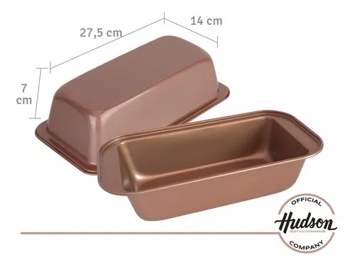 HUDSON MOLDE BUDIN INGLES 27.5*14*7cm COBRE