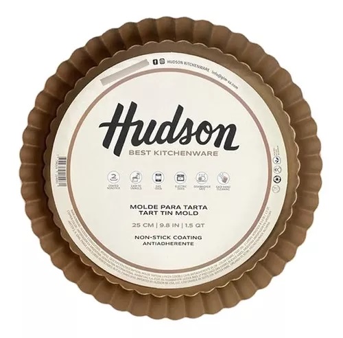 HUDSON TARTERA FIJA 25cm COBRE