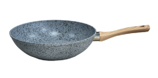 HUDSON WOK FORJADO GRANITO GRIS 28