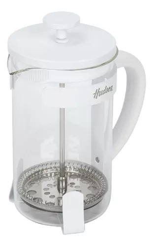 HUDSON CAFETERA EMBOLO FRANCESA 800 ML BLCA