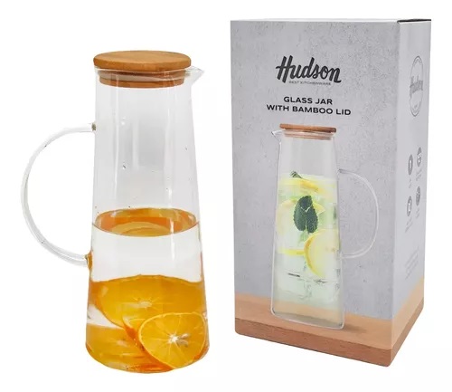 HUDSON JARRA BOROSILICATO TAPA BAMBOO 1.8L