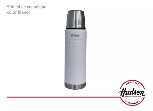 HUDSON TERMO DE 500 ML ACERO BLANCO