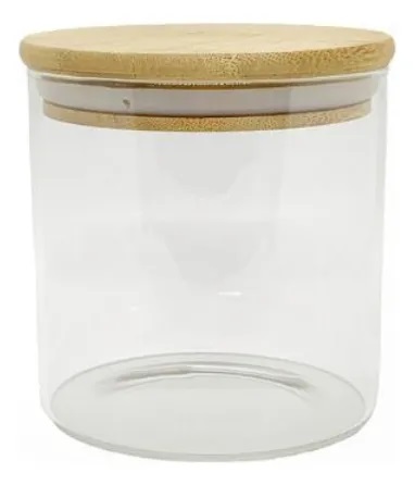 CB FRASCO VIDRIO TAPA BAMBOO 800ml