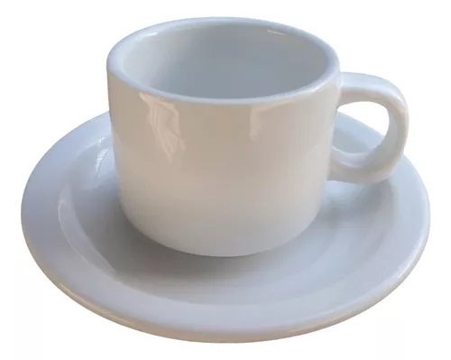 TAZA CAFE PORCELANA CON PLATO