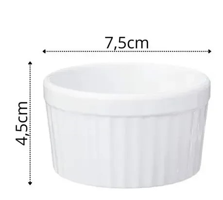 RICONY RAMEQUIN PORCELANA BLANCO 7*4.5cm