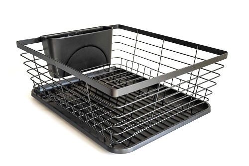 CB SECAPLATOS CUADRADO NEGRO CON BANDEJA