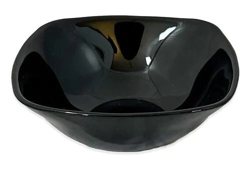 CB PLATO ENSALADERA CUADRADA NEGRO 25cm