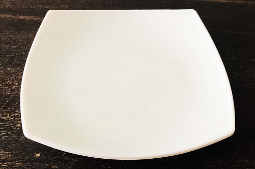 CB PLATO PLAYO QUADRATTO BLANCO 28cm FJP-110