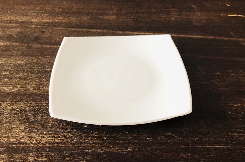 CB PLATO POSTRE QUADRATTO BLANCO 20cm FJP-95